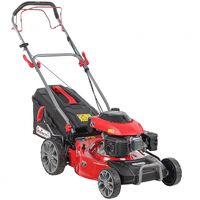 GeoTech Pro S46-140BG - Tondeuse &agrave; gazon thermique autotract&eacute;e - 2en1: ramassage + &eacute;jection arri&egrave;re
