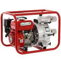 Motopompe thermique GeoTech LTP80 pour eaux chargées avec raccords de 80 mm