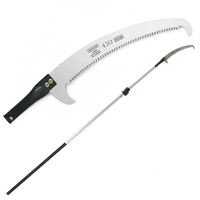 Scie courb&eacute;e de 430 mm sur perche t&eacute;lescopique ovale en aluminium de 4 m Archman Art. 24+109