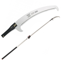 Scie courb&eacute;e de 430 mm sur perche t&eacute;lescopique ovale en aluminium de 2 mt Archman Art. 25+109