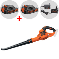 Black &amp; Decker GWC1820PC-QW - Souffleur de feuilles sans fil 18 V 2 Ah + batterie offerte 18 V 2 Ah  