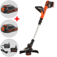 Black & Decker STC1820EPC-QW - Coupe-bordure à batterie 18V 2Ah + une batterie 18V 2Ah offerte
