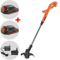 Black &amp; Decker ST182320-QW - Coupe-bordure &agrave; batterie 18V 2Ah + une batterie 18V 2Ah offerte