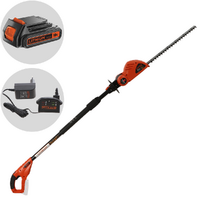 Black &amp; Decker GTC1843L20-QW - Taille-haie &agrave; batterie sur perche de rallonge - 18V/2Ah