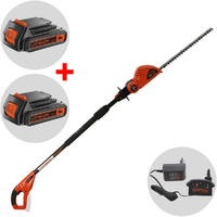 Black & Decker GTC1843L20-QW - Taille-haie à batterie sur perche de rallonge 18V/2Ah + une batterie 18V 2Ah offerte