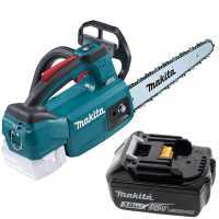 Makita DUC254CZ - Tron&ccedil;onneuse &agrave; batterie 18 V 3 Ah - Guide Carving de 25 cm
