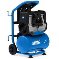 ABAC SILVERSTONE OS20P - Compresseur d'air électrique monophasé silencieux, sans huile - Moteur 2 CV - 10 L