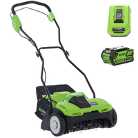 Greenworks G40DT35 - A&eacute;rateur &agrave; batterie - 40 V - 4Ah