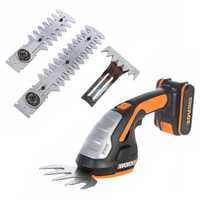 Worx WG801E - Cisaille &agrave; gazon &agrave; batterie 4 en 1- Sculpte-haie - 20V - 2Ah