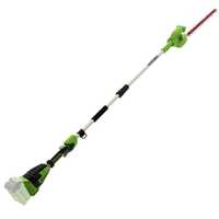 Taille-haie sur perche de rallonge t&eacute;lescopique &eacute;lectrique orientable Greenworks G40PHA  - SANS BATTERIE ET ​​CHARGEUR DE BATTERIE