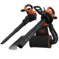 Souffleur aspirateur &agrave; feuilles BLACK+DECKER BEBLV301-QS, 3 en 1