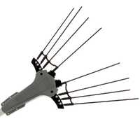 Volpi Olytech Mondial 845SP - Peigne vibreur &eacute;lectrique &agrave; batterie - Perche en aluminium - 240 cm