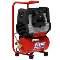 Fiac Silent XS88 - Compresseur d'air électrique monophasé silencieux, oil-less - Moteur 0.75 CV - 6 lt