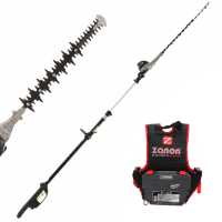 Taille-haie &agrave; batterie sur perche t&eacute;lescopique Zanon Raptor 600 - lame de 60 cm - 50,4 V 6,4 Ah