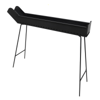 Mille BBQ-100 Go - Barbecue sp&eacute;cial pour brochettes &agrave; charbon - 100x14&nbsp;cm