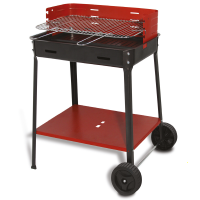 Mille Flavia c/r 55 - Barbecue &agrave; charbon en fer artisanal - 55,5x29,5&nbsp;cm