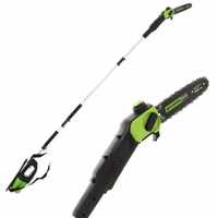 Greenworks GD60PS - &Eacute;lagueuse sur perche &agrave; batterie Greenworks GD60PS 60V - &Agrave; dos sur perche t&eacute;lescopique - SANS BATTERIE NI CHARGEUR