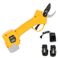 Sécateur électrique avec batterie Volpi PV280 - 2 Batteries incluses - 14.4V et 2Ah - Diamètre de coupe 22 mm