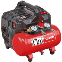 Fini Siltek S/6 - Compresseur &eacute;lectrique compact portatif - Moteur 1 CV - 8 bars