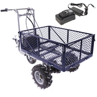 Brouette &agrave; batterie &agrave; roues BullMach Helios 230 O avec 2 batteries 48V 2Ah