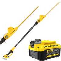STANLEY FATMAX V20 - Taille-haie sur perche t&eacute;lescopique &eacute;lectrique &agrave; batterie 18V/4Ah