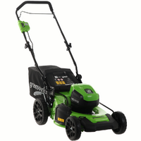 Greenworks GD40LM46HPK4 - Tondeuse &agrave; gazon &eacute;lectrique &agrave; batterie  40V/4Ah - Coupe 46 cm