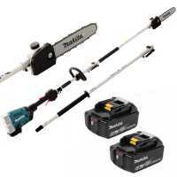Perche &eacute;lagueuse &agrave; batterie 36V multifonctions Makita DUX60 avec rallonge de 108cm - Batteries 2x18V 3Ah