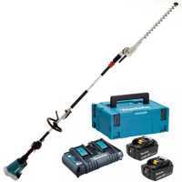 Taille-haie &agrave; batterie sur perche de rallonge 36V multifonction Makita DUX60 - Batteries 2x18V 5Ah
