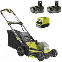 Ryobi RY18LMX40C-240 - Tondeuse &agrave; gazon sans fil - 2x18V/4Ah - Coupe 40 cm