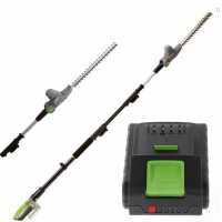 Verdemax TT20 - Taille-haie sur perche &eacute;lectrique orientable &agrave; batterie 20V/2Ah