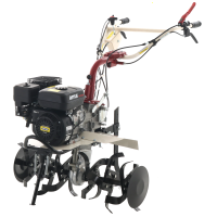 Motobineuse AMA MTZ100G avec moteur &agrave; essence de 212cm3 7 CV - bo&icirc;te de vitesses 3+1