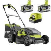Ryobi Hybrid RY18LMH37A-250 - Tondeuse &agrave; gazon &agrave; batterie - 2x18V/5Ah - Coupe de 37&nbsp;cm