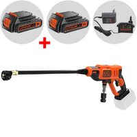 Pistolet &agrave; batterie Black &amp; Decker BCPC18D1 + une batterie 18V 2Ah offerte - buses 5 en 1
