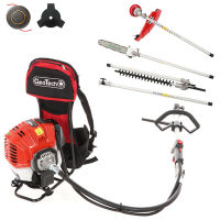 GeoTech GT-2 52 BP - D&eacute;broussailleuse thermique multifonction &agrave; dos