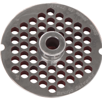 Fili&egrave;re pour hachoir &agrave; viande N.12 - trous de &Oslash; 8 mm - diam&egrave;tre fili&egrave;re 69 mm