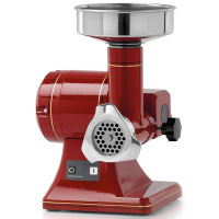 Fama TS8R Retr&ograve; - Hachoir &agrave; viande &eacute;lectrique - Corps en aluminium - Groupe de hachage en acier inox - 230V