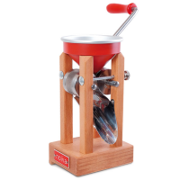 Floconneuse &agrave; entonnoir manuelle en aluminium rouge Eschenfelder Novia avec des rouleaux en acier inoxydable