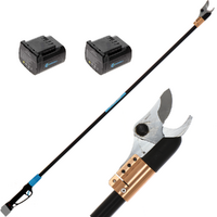 Sécateur électrique de taille Campagnola STARK 220 - Kit avec 2 batteries de 21.6V/2.5 ah et chargeur multiple - Diamètre de coupe 32 mm