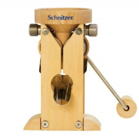 Floconneuse manuelle de table Schnitzer Campo en h&ecirc;tre avec rouleaux en pierre
