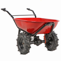 Brouette &eacute;lectrique avec roues traktor Geotech CAR 260T-100 - Batterie de 40V et 6 Ah