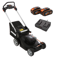 Worx Nitro WG748E - Tondeuse &agrave; gazon &agrave; batterie - 2x20V/4Ah - coupe de 46 cm