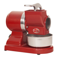 RGV Robusta - R&acirc;pe &agrave; fromage &eacute;lectrique de table Red - En aluminium moul&eacute; - 450W