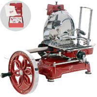 Berkel B114 - Trancheuse à volant - Lame en acier au chrome de 320 mm - Rouge
