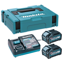 Kit Energy Makita chargeur + 2 batteries 40V 2.5Ah avec mallette