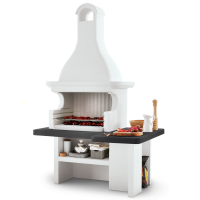 Palazzetti Mauritius - Barbecue &agrave; bois et charbon en ma&ccedil;onnerie