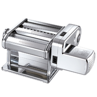 Marcato Ampiamotor - Laminoir - Machine &agrave; p&acirc;tes &eacute;lectrique/manuelle en INOX 100W