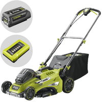 Tondeuse &agrave; batterie RYOBI RLM36X46H50PG - MAX POWER 36V - 5Ah - bac de 45 l - coupe de 46 cm