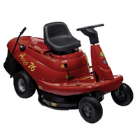 Eurosystems ASSO 76 Mini rider - Tondeuse rider autoportée - Boîte de vitesse manuelle - Largeur de coupe 76 cm