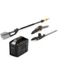 ALPINA AMT48Li kit - Taille-haie et perche élagueuse sur perche multifonction - Batterie de 48V 2Ah