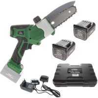 GreenBay Top Saw 5C -  &Eacute;lagueuse &eacute;lectrique &agrave; batterie - Avec 2 batteries de 16,8 V - 2 Ah